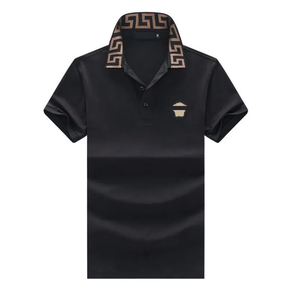 

2023 mens women designer polos double letter water color print casual fashion men wild blue coffeem-3xl, White;black