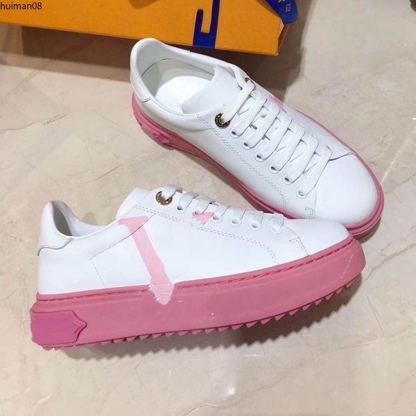 

time out sneakers women shoes genuine leather woman casual shoe size 35-41 model hxxf, Red;white