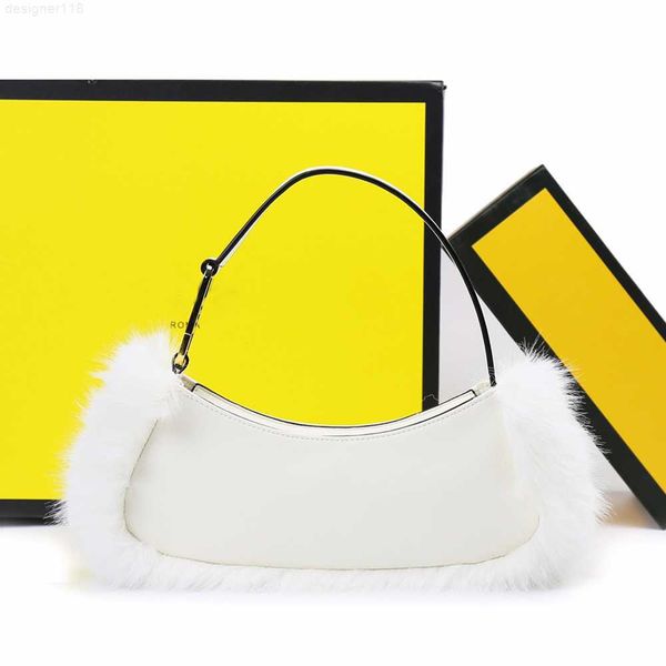 

genuine leather ladies fur shoulder bag designer women handbag purse famous brand