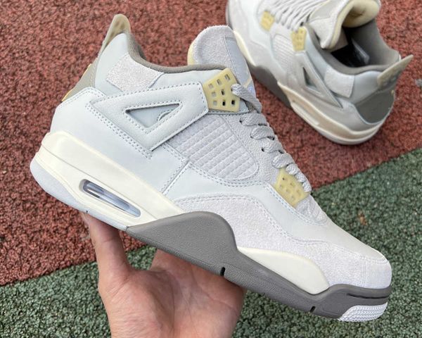 

new jumpman 4 craft 'pn dust' basketball shoes 4s pn dust/pale vanilla outdoor sneaker sports with box