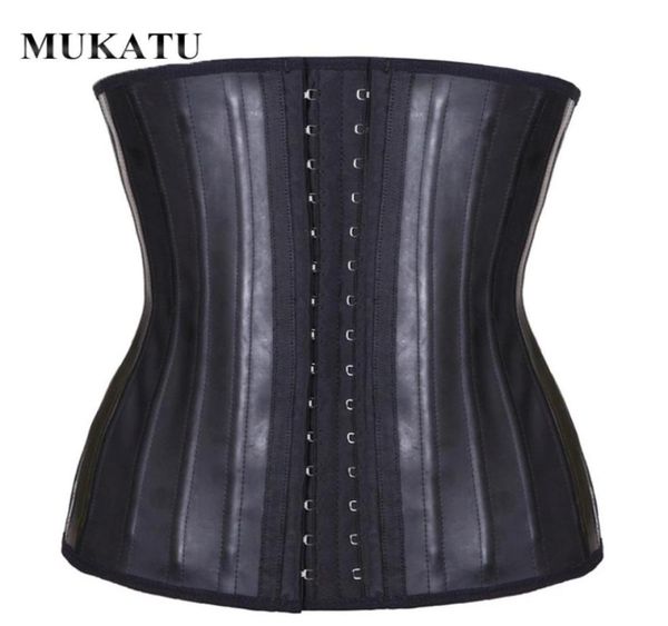 

whole mukatu latex waist trainer corset belly slimming underwear belt sheath body shaper modeling strap 25 steel boned waist 332999654054, Black;white