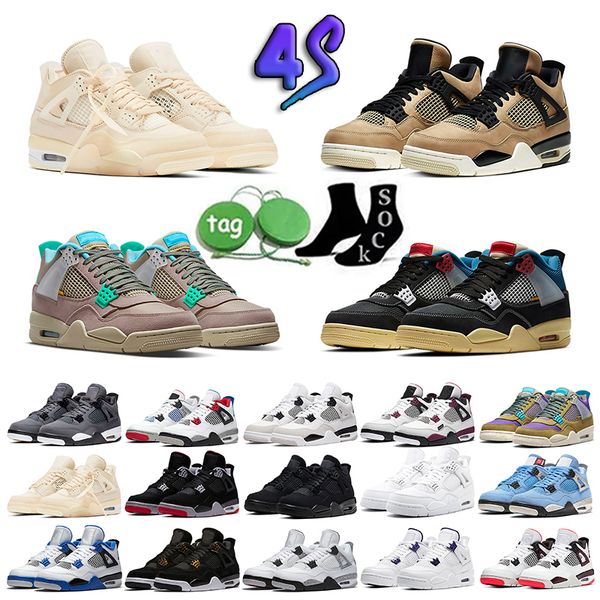 

military black 4 4s mens sports basketball shoes jumpman zen master university blue cement cat white oreo bred infrared shimmer cool grey tr