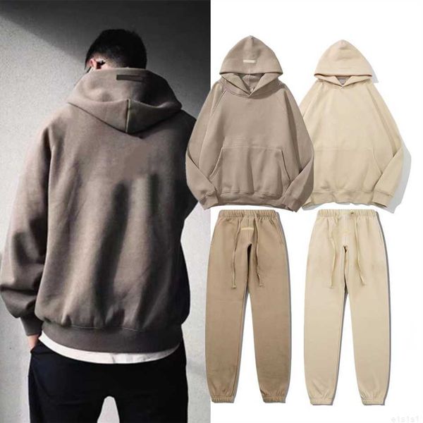 

designer ess hoodies mens womens streetwear pullover sweatshirts loose lovers essentials letters casual fleece sweater x25e, Black