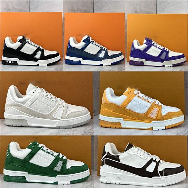 

llv trainer with box 408 fashion 508 high-low shoes man women trainer climbing shoes genuine leather suede outdoor spo louiseitylvsviutonity