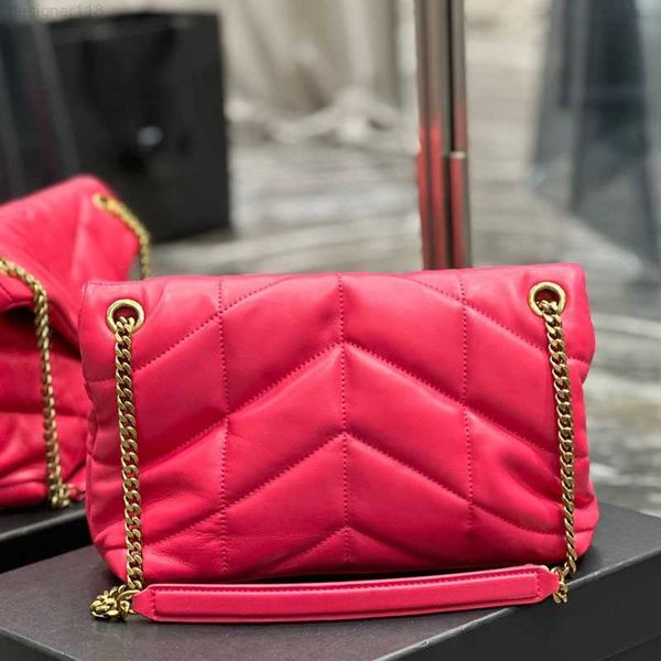 

rose red soft sheepskin chain crossbody both shoulders women's tote bags purses and handbags tote bag handbags for women luxury