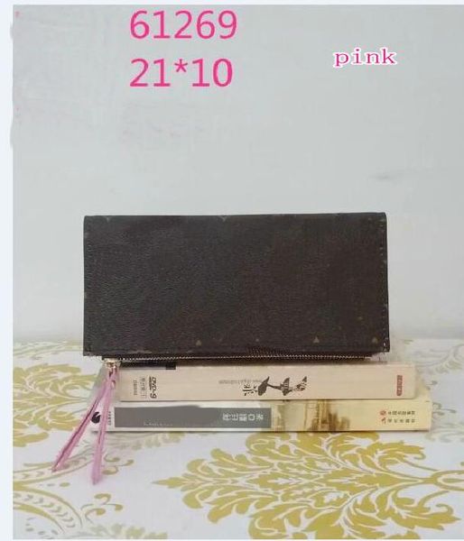 

purse wallet zippy bag women's wallets leather card holder pocket long women bag coin purses m43079 ytr, Red;black