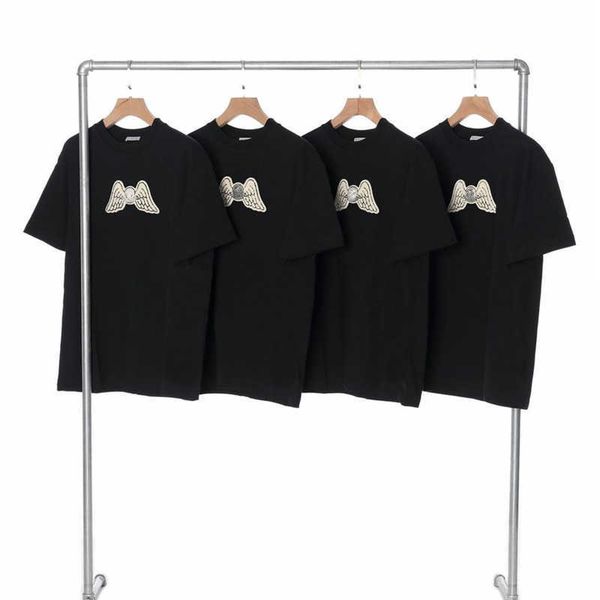

summer cotton short sleeved t shirt men women tshirts embroidered sweatshirt plam designer tshirt oversize pullover tee, White;black
