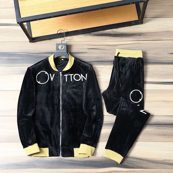 

men's tracksuits plus size outerwear & coats sizehoodies hoodies suit hooded casual fashion color stripe printing asian size wild breat, Gray