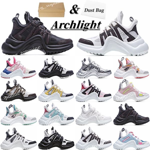 

designers paris casual shoes archlight genuine leather flower sports trainer sneakers arched sole mesh black breathable bow platform old dad