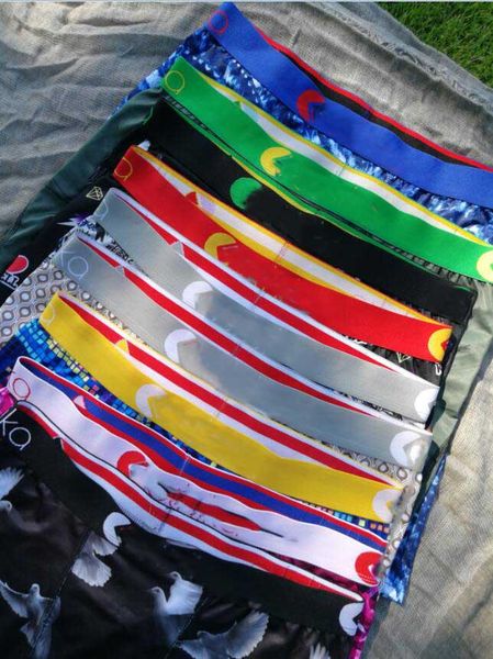 

random styles underpants men boxers sports floral hiphop skateboard street fashion streched legging s/xl, Black;white