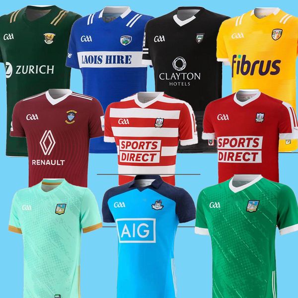 

2023 2024 kilkenny wexford ireland lao gaa soccer jersey offaly tyrone remastered commemoration football shirt tipperary 22 23 24 home away, Black;yellow