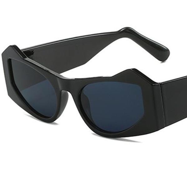 

new sunglasses sun glasses personality cat ear anti-uv spectacles wide temples eyeglasses irregular ornamental, White;black