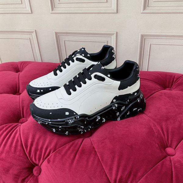 

luxury brand designer men women casual shoes track triple white black sneakers leather 0722