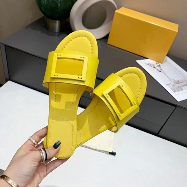 

women luxurys slippers fendyity black designer slides withe banded flats sandals leather baguette pattern ladies letter beach 5jbw