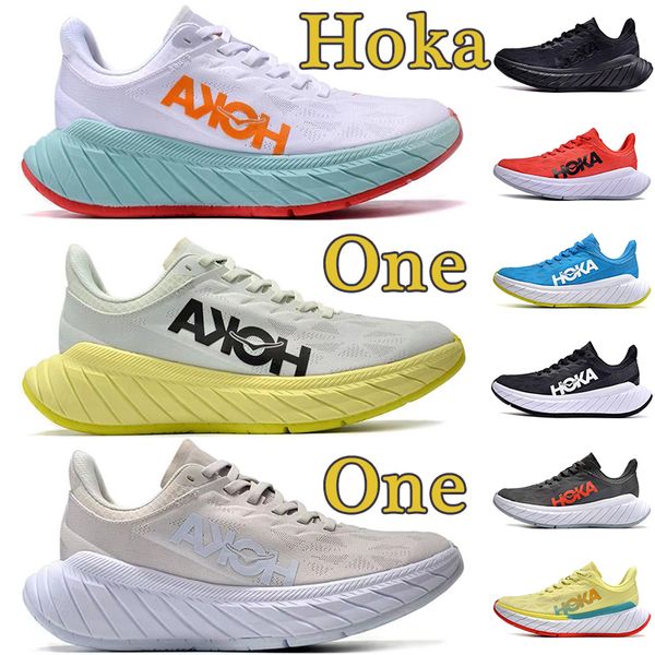 

2023 hoka one mens running shoes bondi 8 triple black white orange amber yellow goblin blue grey men women sneakers trainers