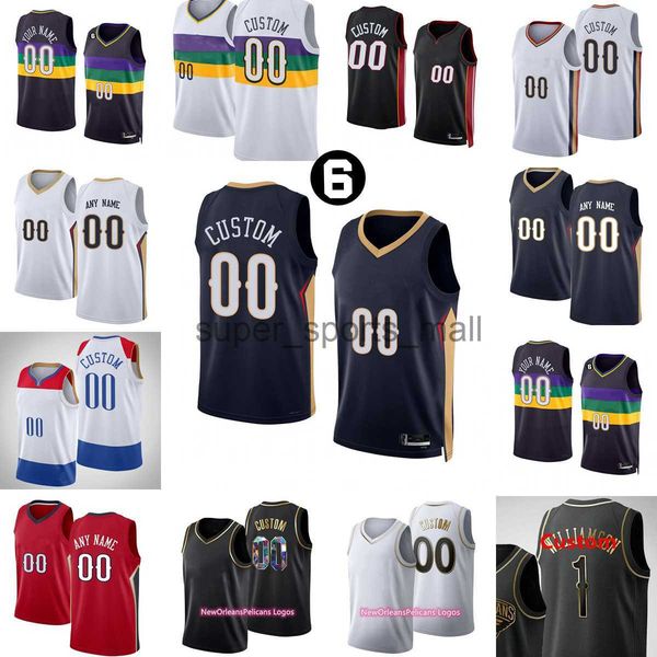 

custom printed 2022-23 new basketball jerseys 3 cj 14 brandon 17 jonas mccollum ingram valanciunas 22 larry 15 josh nance richardson william, Black;red