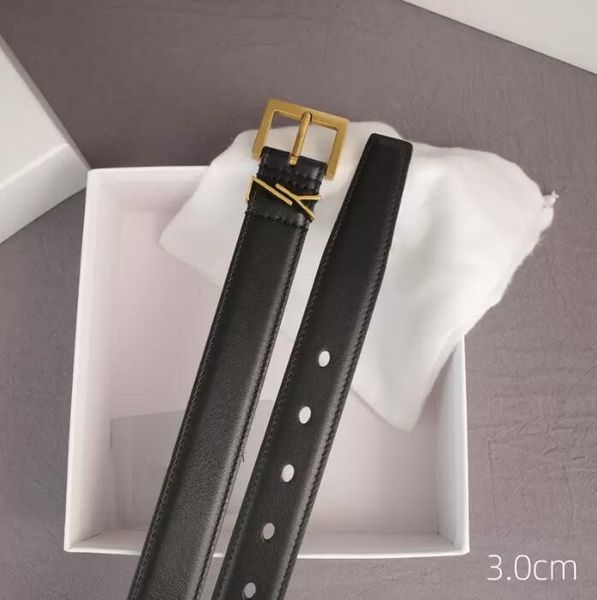 

belts belt for women genuine leather 3cm width high-quality men designer belts s buckle cnosme womens waistband cintura ceintures aaa8889, Black;brown