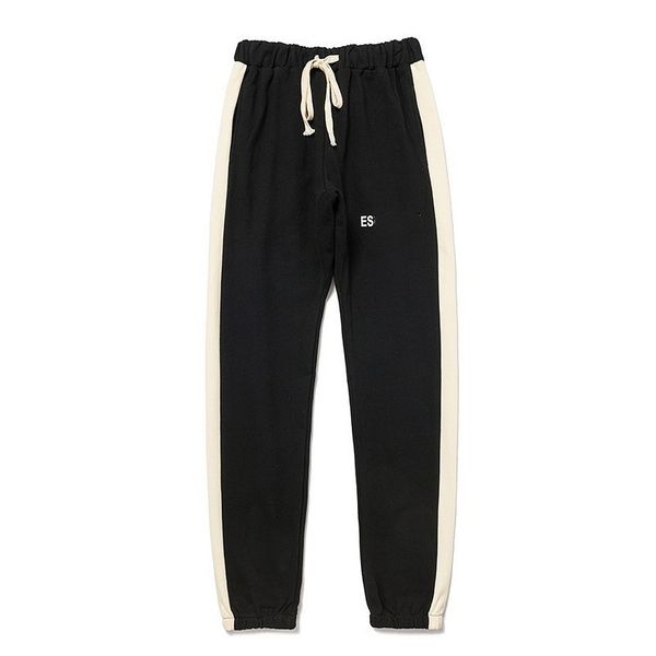 

designer men pant fashion women mans essents street style long solid color letter print pants reflective joggers trouser casual sweatpant tr, Black