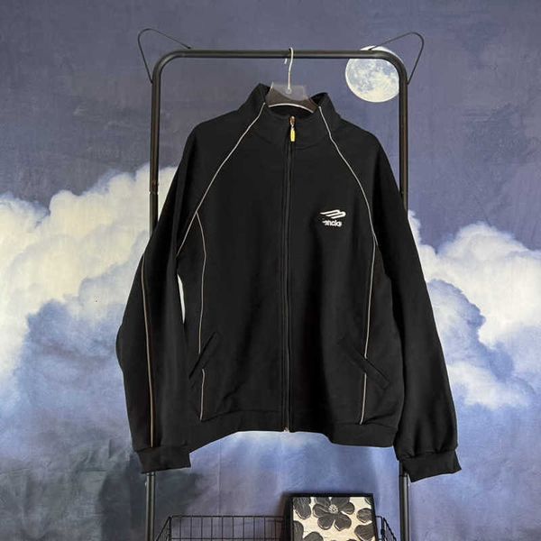 

men's down parkas b home net red same embroidered letters loose men's and women's waterproof windproof sports coat knis, Black