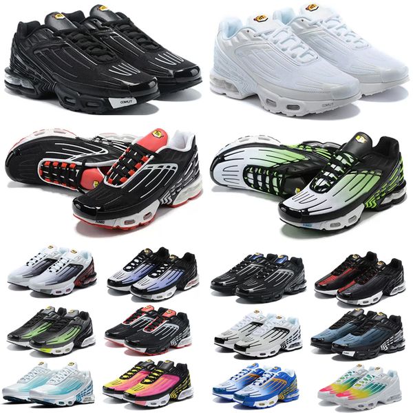 

2023 fashion womens mens running shoes tn plus 3 tuned tn 3 mesh triple white og black unity obsidian tnplus tns trainers ghost green aqua l