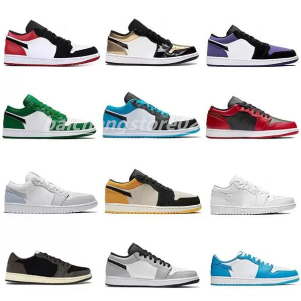 

low 1 basketball shoes 1s unc reverse bred mens sports trainers royal toe laser ge university blue black light smoke grey women sneakers wit