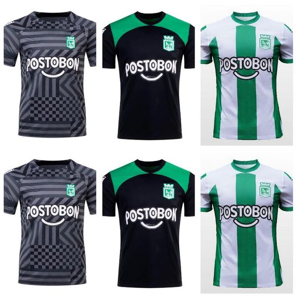 

2023 atletico nacional medellin soccer jerseys 2024 j.duque da costa 23 24 d.pabon jarlan home away training football shirt, Black;yellow