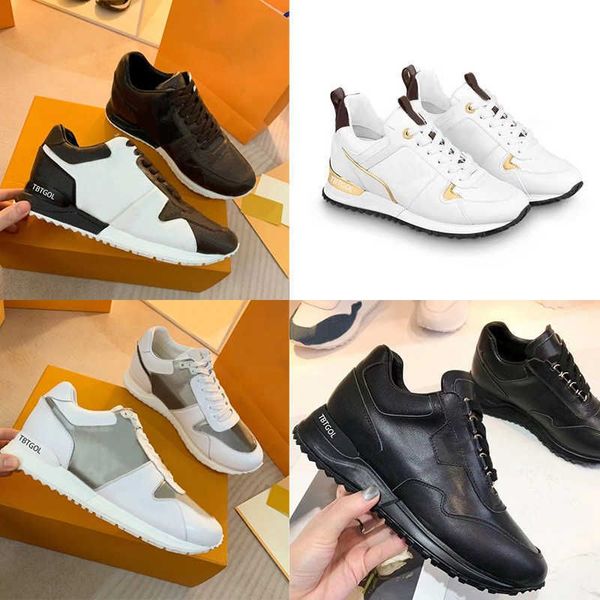 

women trainers 100% calfskin run away sneakers suede canvas low up sneaker men runner sho louiseity lvs viutonity wrmx, Black