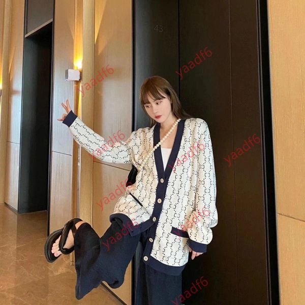 

ggsity lvsity fall 2021 fashion designer high-end women's knits wear luxury cashmere retro wool casual versatile white large size soft