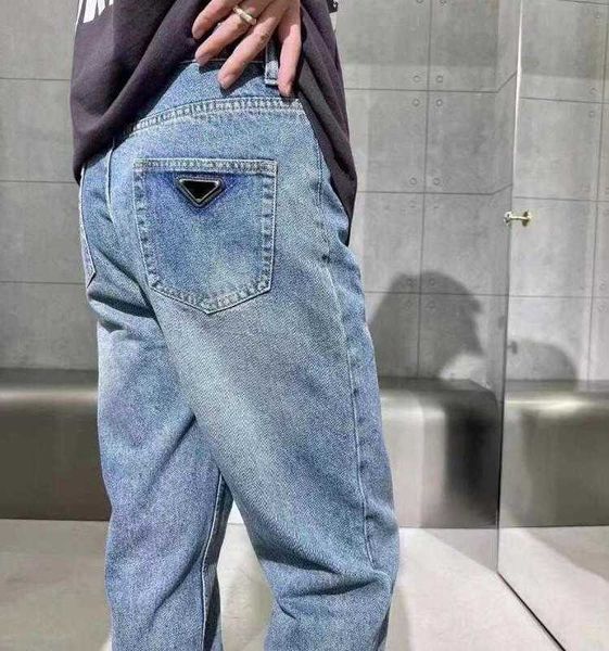 

men's jeans mens denim embroidery pants fashion inverted triangle trouser hip hop distressed zipper trousers us size 30 32 34 36 jex1, Blue