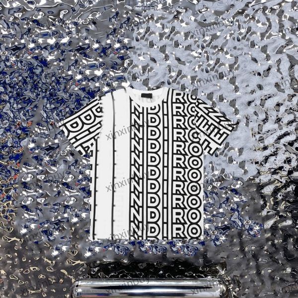 

xinxinbuy men designer tee t shirt 23ss letters roma print short sleeve cotton women white black red green blue m-2xl, Black;brown