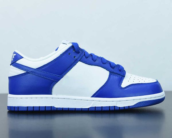

duks low 'kentucky' casual shoes varsity royal/white running shoe outdoor sports sneakers with box