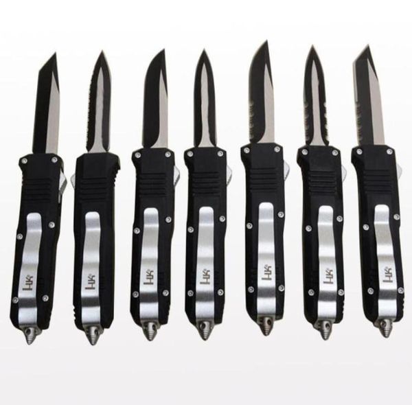 

7 styles benchmade mini hk automatic knives 440 stainless steel blade infidel double action pocket knife with nylon sheath and ret4552045