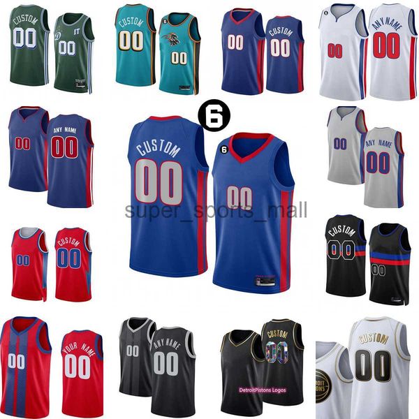 

custom 2023 new season printed basketball jerseys bogdanovic cunningham burks bagley noel wiseman hayes diallo joseph stewart livers duren i, Black;red