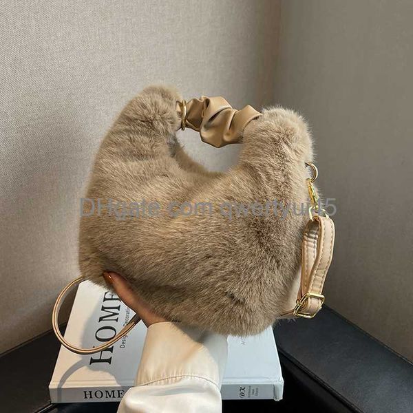 

totes luxury bag autumn and winter new mink wrinkled handle bag ins shoulder crossbody handbag bags for women 021323h