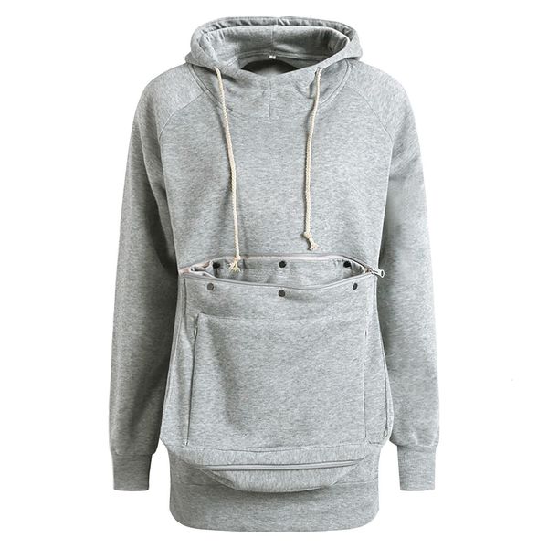

women s hoodies sweatshirt kangaroo carry pet pocket sweatshirt solid pouch hood cat dog keep warm hooded bags cats supplies 230213, Black