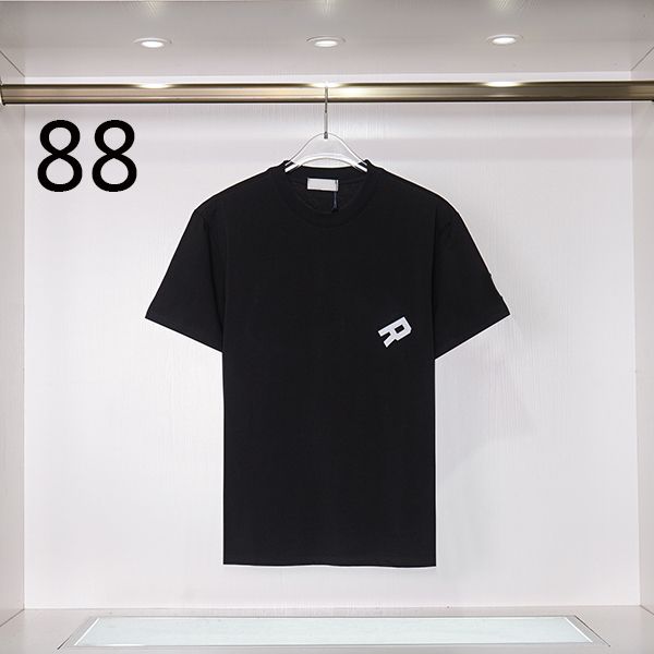 

5 color mens t shirt 2022 summer france luxury brand tee luxurys designers shirt size s--xxl, White;black
