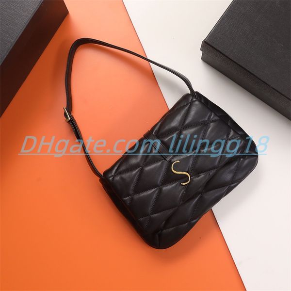 

genuine leather le 57 women shoulder bags for womens hobo for chest pack lady tote chains handbags presbyopic crossbody purse messenger cosm