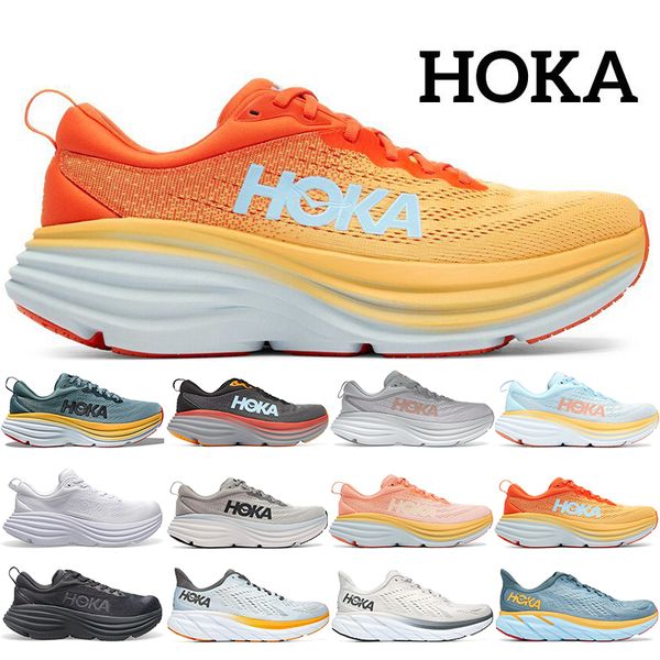 

shoes outdoor &sandals running for womens hoka bondi 8 clifton triple white black harbor mist summer song blue lunar rock runner sports snea