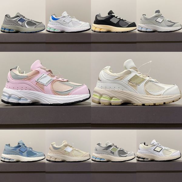 

kids shoes 2002r running nb shoe luxury casual designer toddlers youth sneakers b2002r kid baby infants sports trainers children boys girls, Black