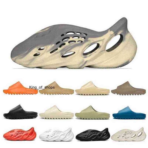 

slippers designer yeesys slides slipon kanys sandals 450 bone slide foam rubber men women eame orange royal blue sandal desert sand resin, Black