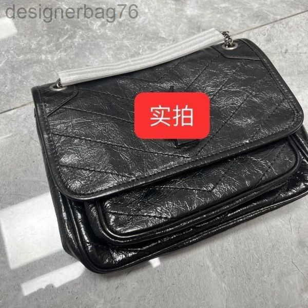 

designer hands outlet bag niki explosion chain leather wax puffer shoulder oil siant lourant grain cowhide pleated postman stray one crossbo