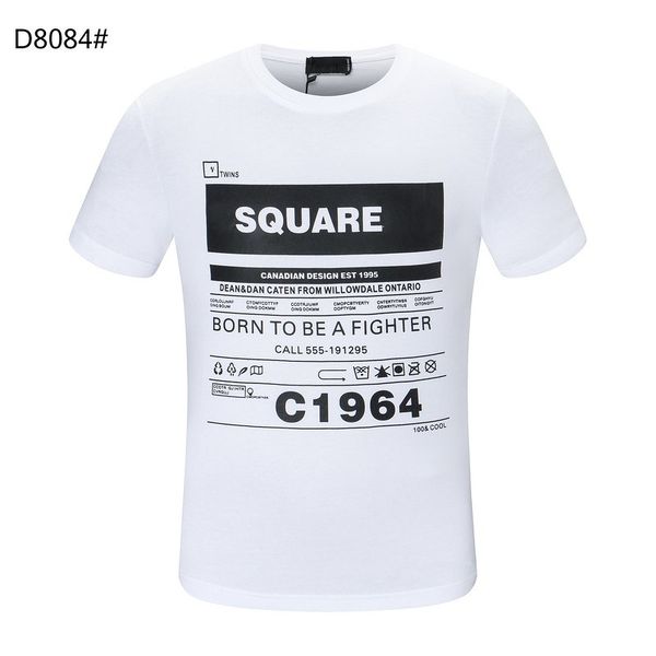 

23ss brand men's t-shirts designer d2 dsq icon gg mens polo shirt luxury dsquare print shorts o-neck short sleeve men's shirts st, White;black