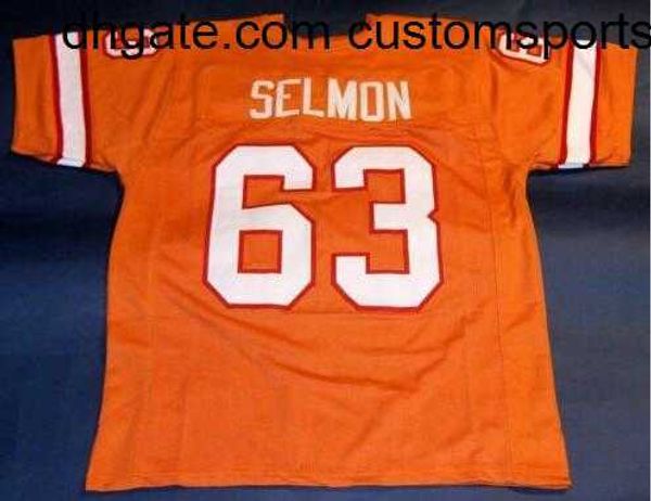 

custom men youth women vintage custom #63 lee roy selmon orange college football jersey size s-4xl or custom any name or number jersey, Black
