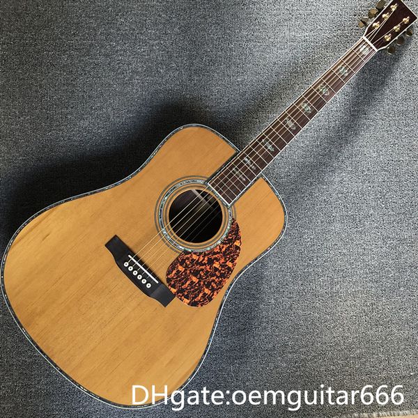 

factory custom guitar, solid red pine rosewood fingerboard, rosewood sides and back, 41 "high-quality 45 series acoustic guitar