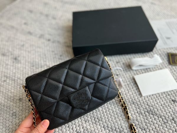 

2022 autumn and winter women's bag luxury designer bag adjustable chain handbag single shoulder crossbody rhombic pattern