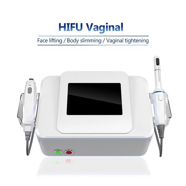 

professional beauty equipment 2d hifu smas lifting anti-aging double handle body slimming vaginal tightening 2 in 1 machine