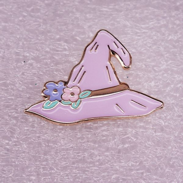 

pink flower hat pin cute anime movies games hard enamel pins collect metal cartoon brooch backpack hat bag collar lapel badges, Blue