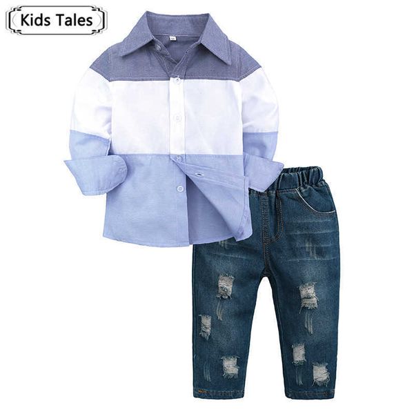 

s tales spring autumn casual children clothing set boys suit shirtsjeans pcs tracksuit kids clothes cool, White