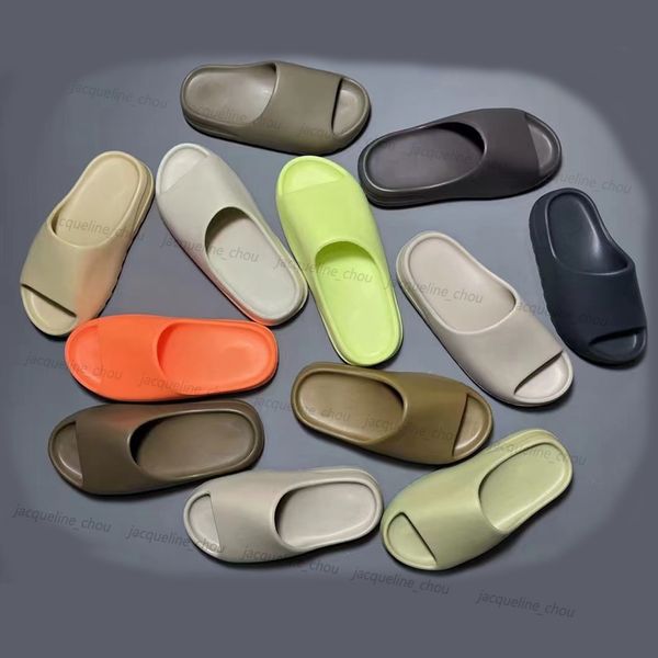 

designer sandal slipper men women slides stone sage resin bone foam slide rnnrs clog sandels size 36-48, Black