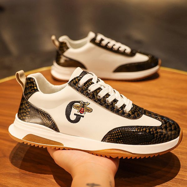 

dress shoes men vulcanized sneakers tennis sports soft microfiber lace up mix color skateboarding walking casual shoe for male 230213, Black